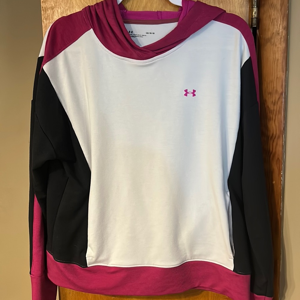 Under Armour hoodie. Cropped.